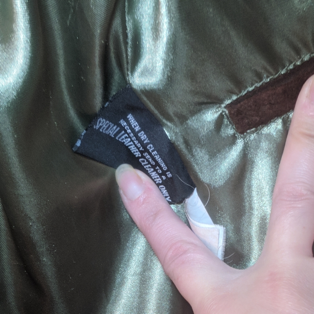 Maxima Wilson Brown Leather Jacket Medium - Picture 10 of 11